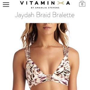 BRAND NEW Vitamin A La Plume Jaydah Bikini Top